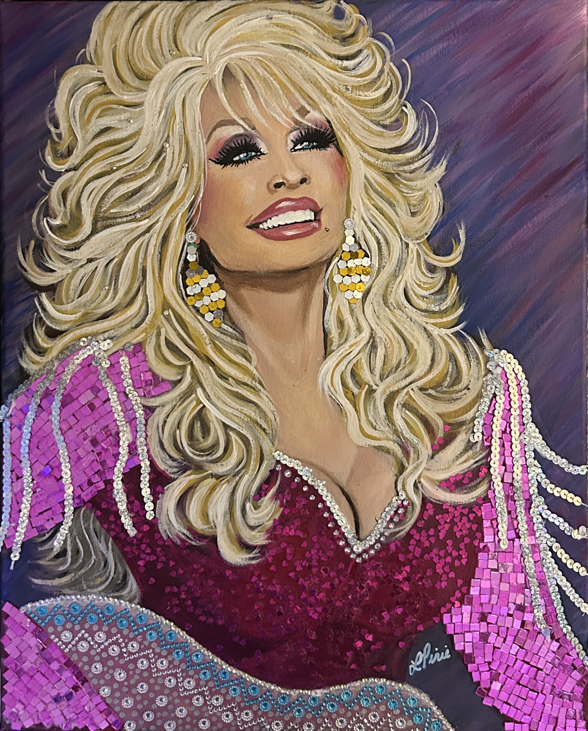 Dolly Parton Portrait painting