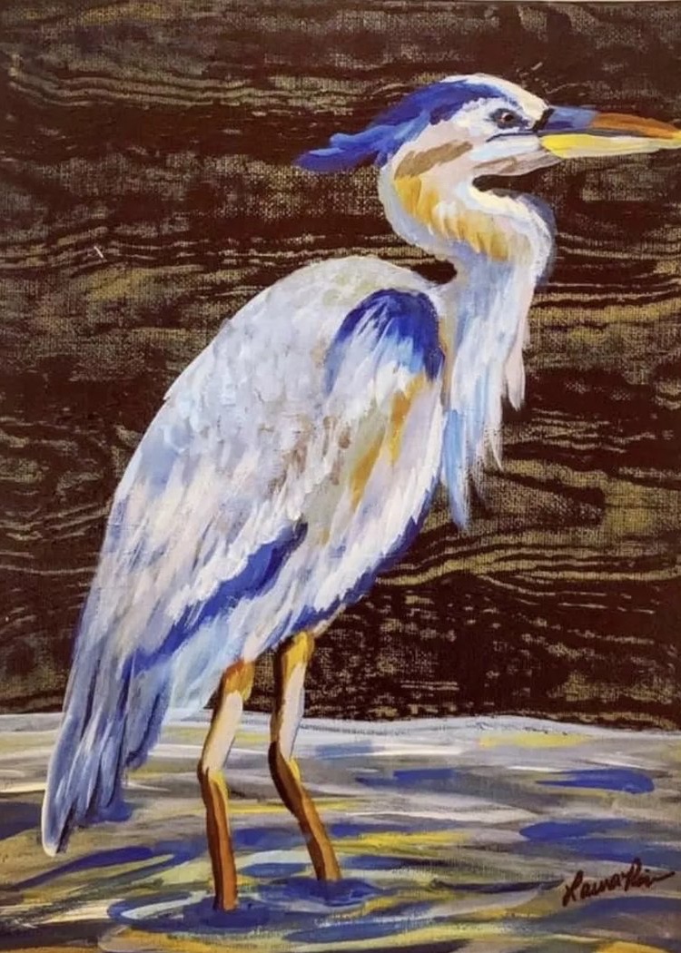 Great Blue painting