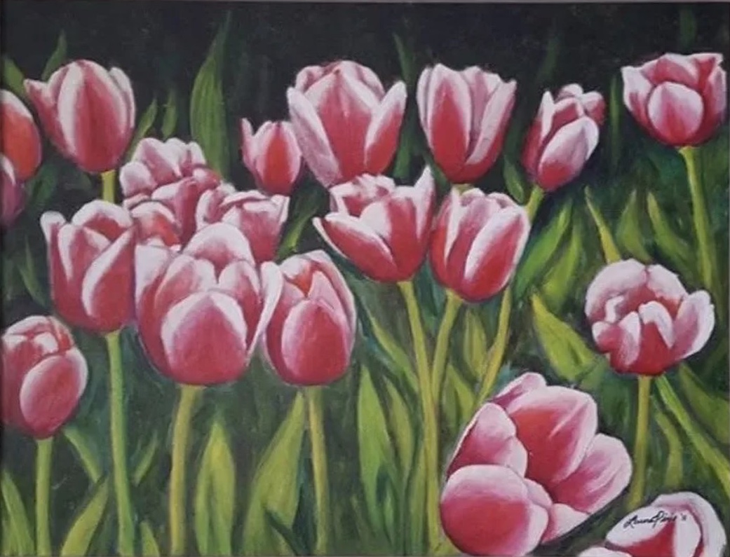 Pink Tulips painting